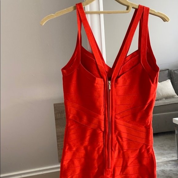 BEBE Red Bandage Dress - Picture 5 of 5